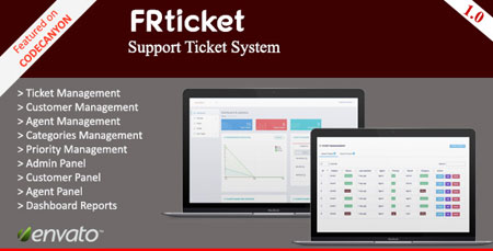 اسکریپت تیکت و پشتیبانی مشتریان FRticket نسخه 1.0