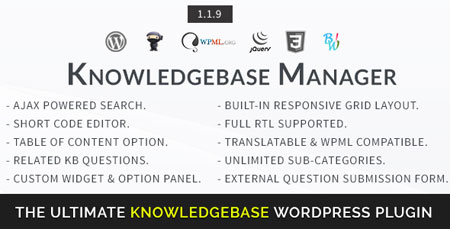 افزونه پایگاه دانش وردپرس BWL Knowledge Base Manager نسخه 1.1.9